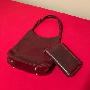 Leather Purse & Wallet Set